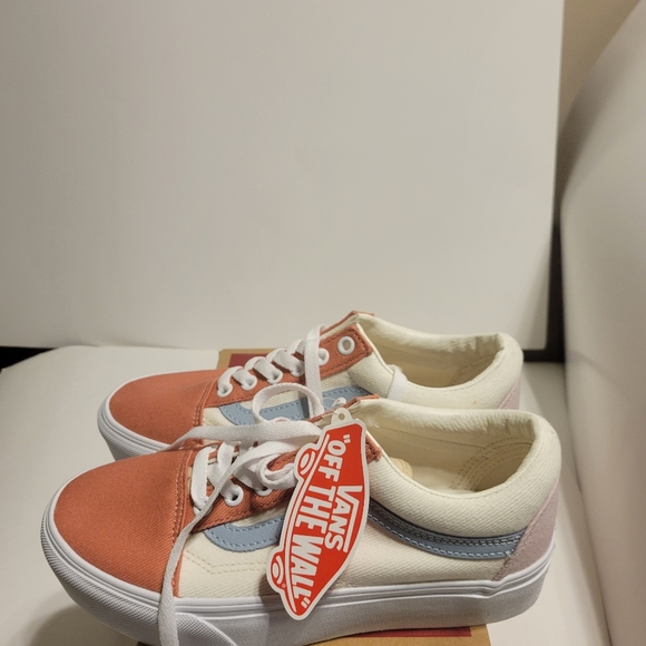 Vans Old Skool Pastel Twill Platform Women Shoes - Picture 16 of 16